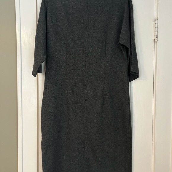 Brooks Brothers, size 12 Charcoal Herringbone Dress - Picture 3 of 3